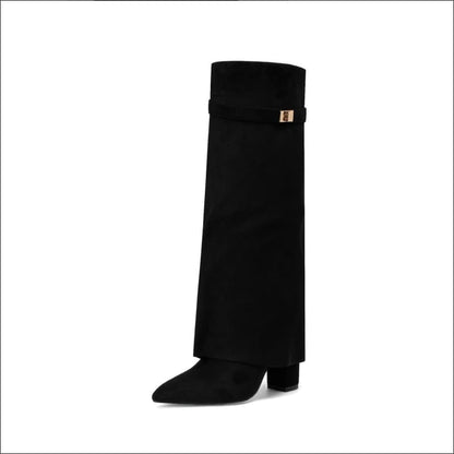 Gucci Style Ladies Pointed Toe Knee High Boots