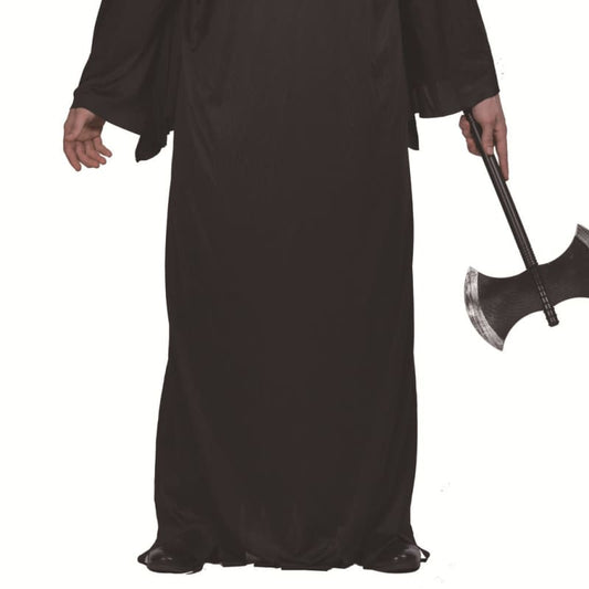 Cold Black Robe Grim Reaper Costume for Halloween Black