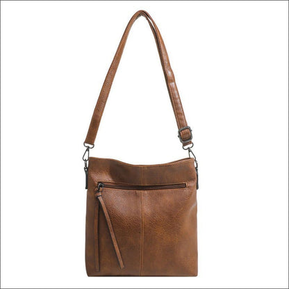 High-end Textured Artificial Leather Retro Bag Brown