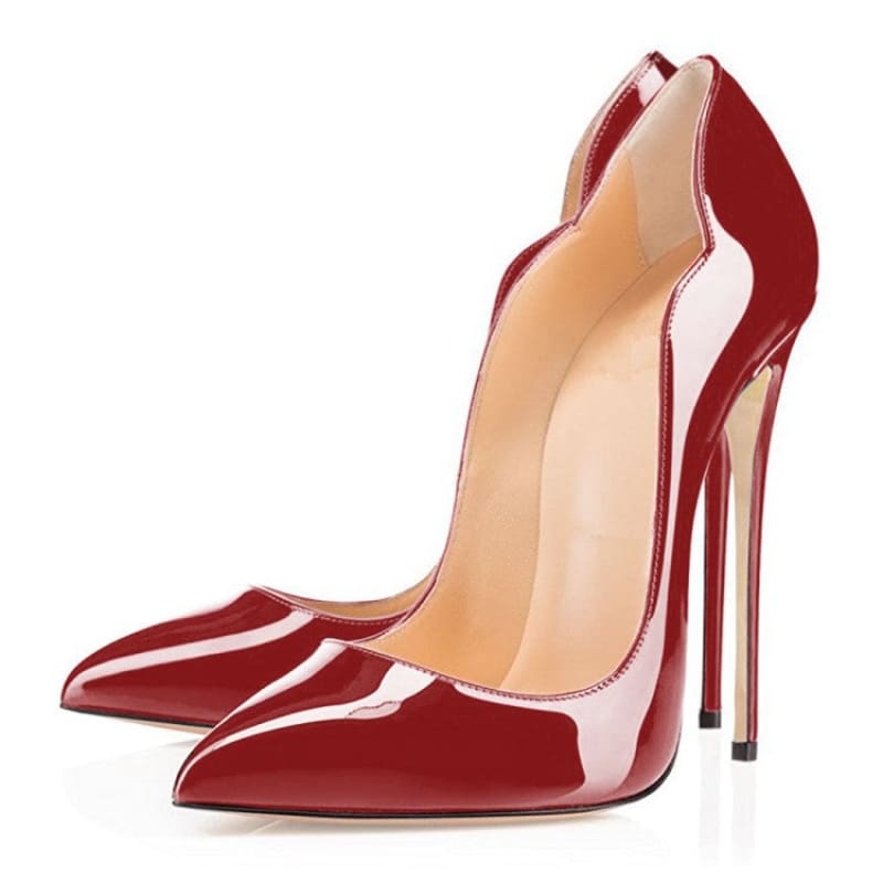 High Stiletto Heel Drag Queen Shoes In Many Colours - Wine