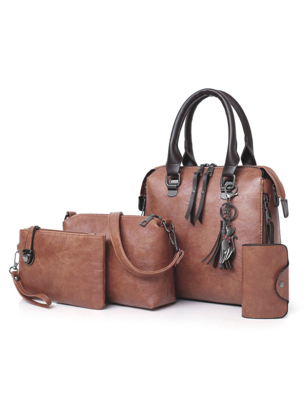 Ladies Four-Piece Set Retro Messenger Bag