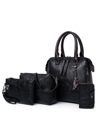 Ladies Four-Piece Set Retro Messenger Bag