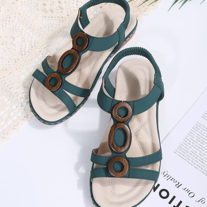 Ladies Bohemian Design Ankle Fasten Sandals