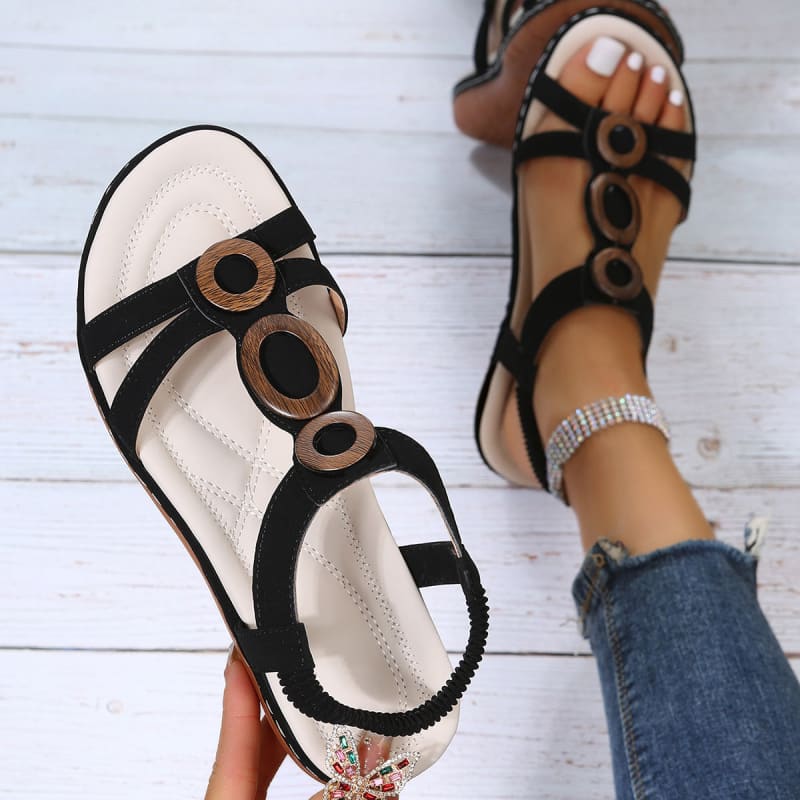 Ladies Bohemian Design Ankle Fasten Sandals