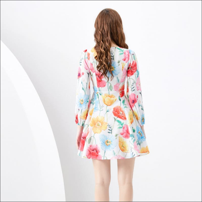 Floral Print Mini Swing Dress for Every Occasion