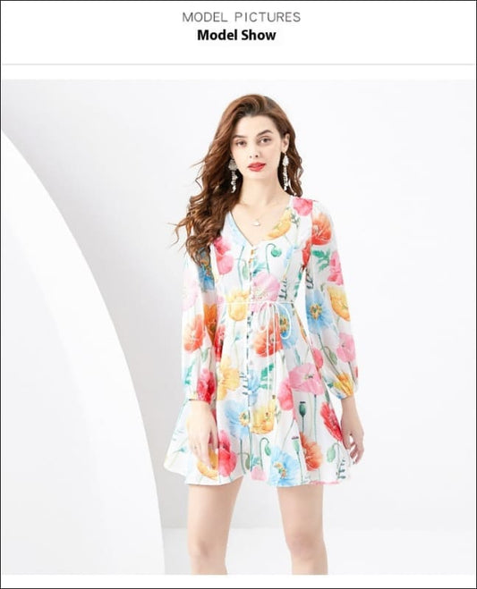 Floral Print Mini Swing Dress for Every Occasion