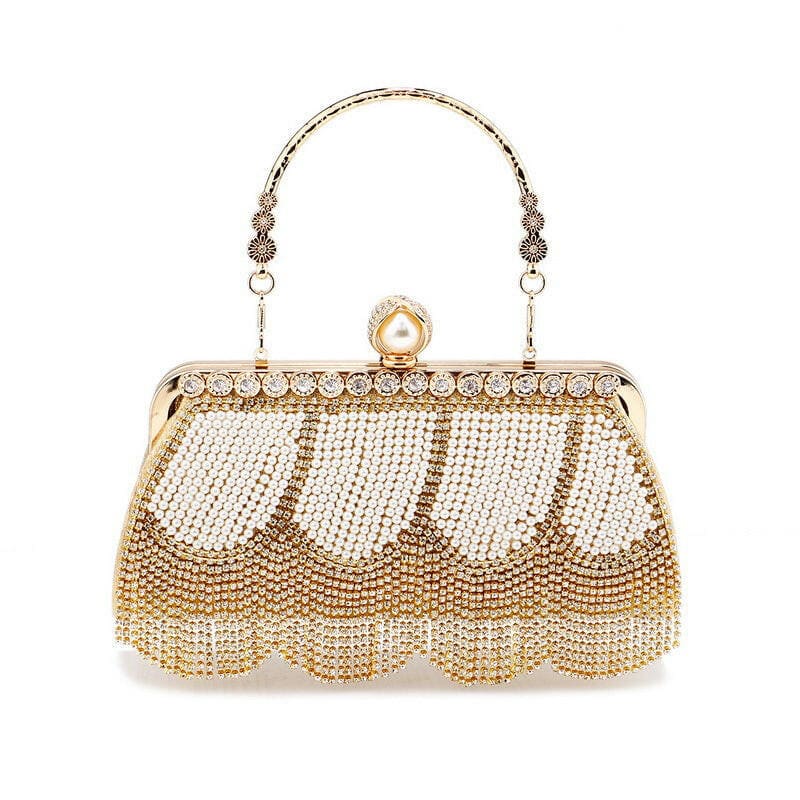 Ladies High End Rhinestone Fringed Evening Bag