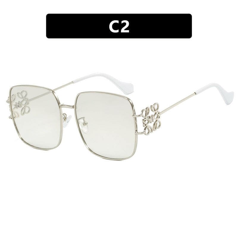 Personalized Simple Sunglasses for Versatile Fashion Silver