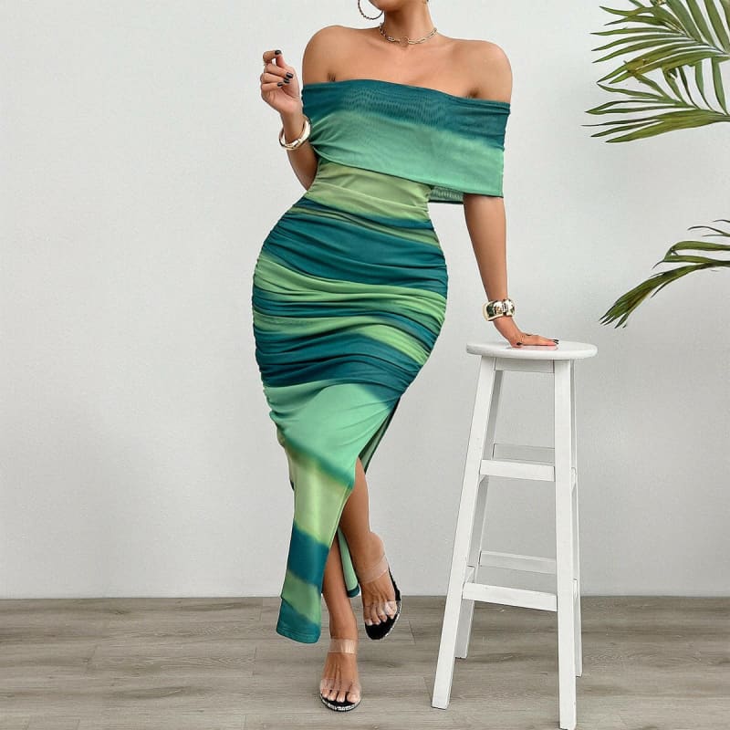 Ladies Green Strapless Dress for Every Occasion