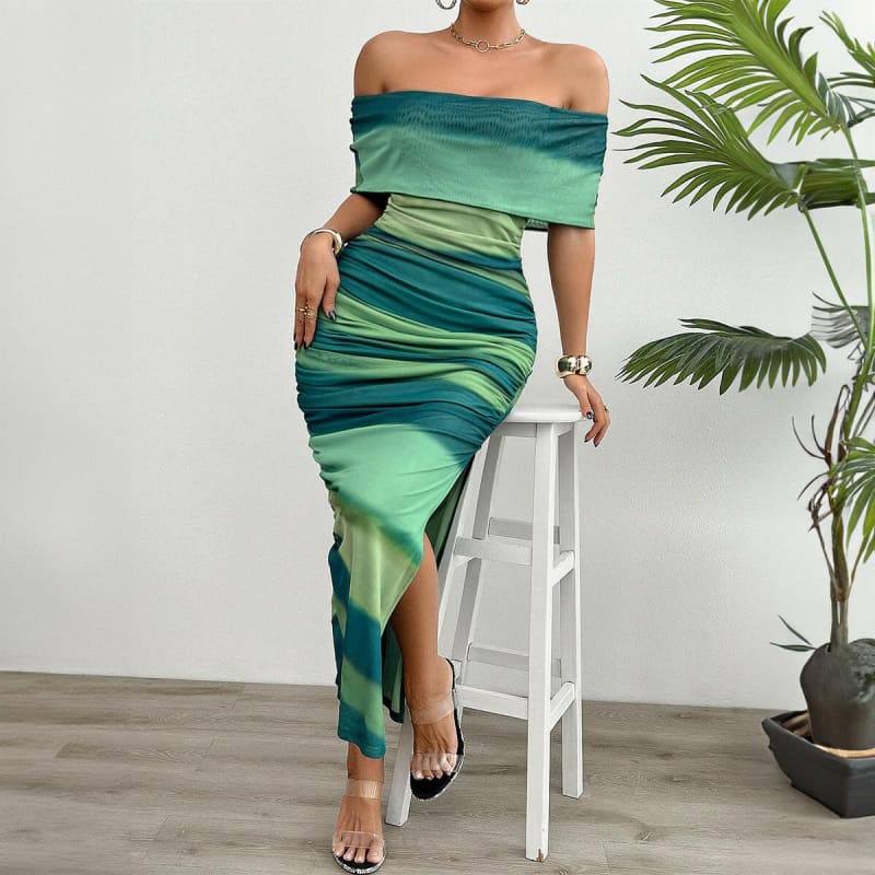 Ladies Green Strapless Dress for Every Occasion