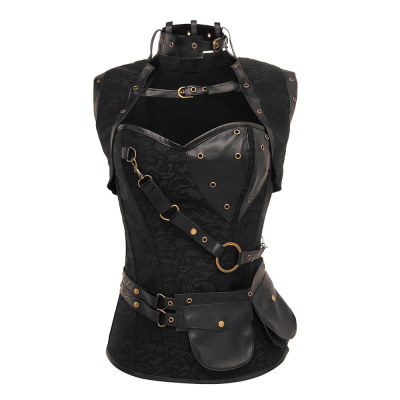 Ladies Retro Gothic Slim Fit Medieval Steampunk Corset