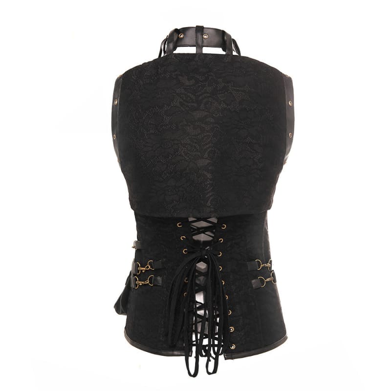 Ladies Retro Gothic Slim Fit Medieval Steampunk Corset