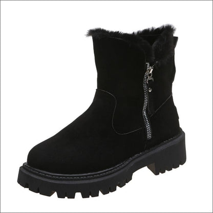 Ladies Snow Boots for Style and Winter Comfort Black / 35