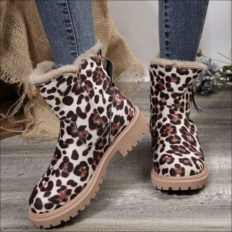 Ladies Snow Boots for Style and Winter Comfort Leopard