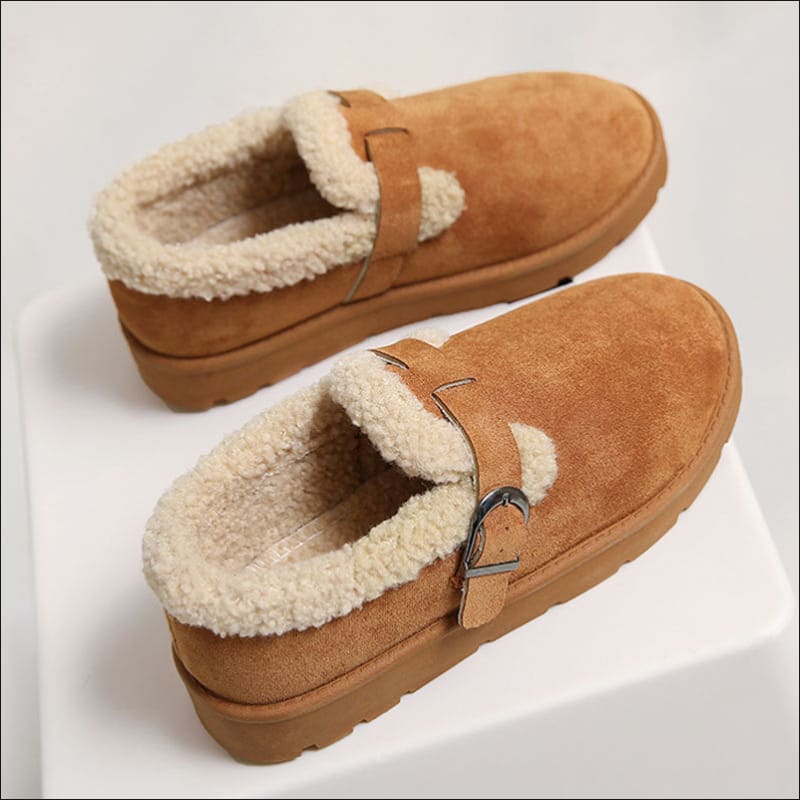 Ladies Thick Sole Fleece-lined Ugg Style Snow Boots