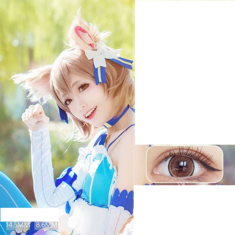 Large Diameter Color Contact Lenses in Elsa Blue