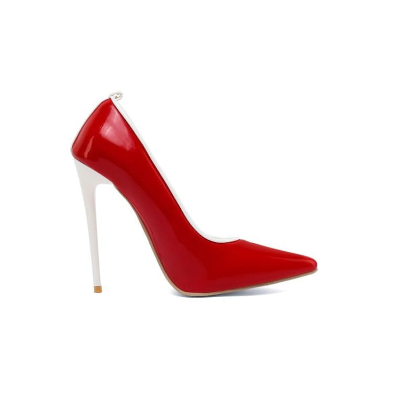 Large Matching Pointed Toe Stiletto Heel Shoes