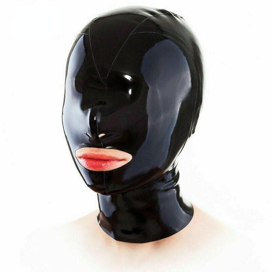 Latex Headgear Mask With Zipper Cosplay - Pleasures and Sins
