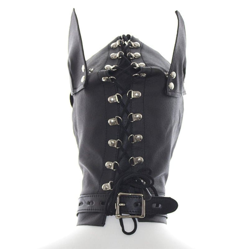 Leather Hood Leather Dog Hooded Toy Hood - Pleasures and Sins
