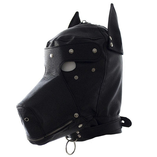 Leather Hood Leather Dog Hooded Toy Hood - Pleasures and Sins