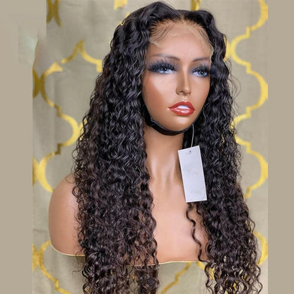 Curly High Temperature Black Lady Silk Wig Online