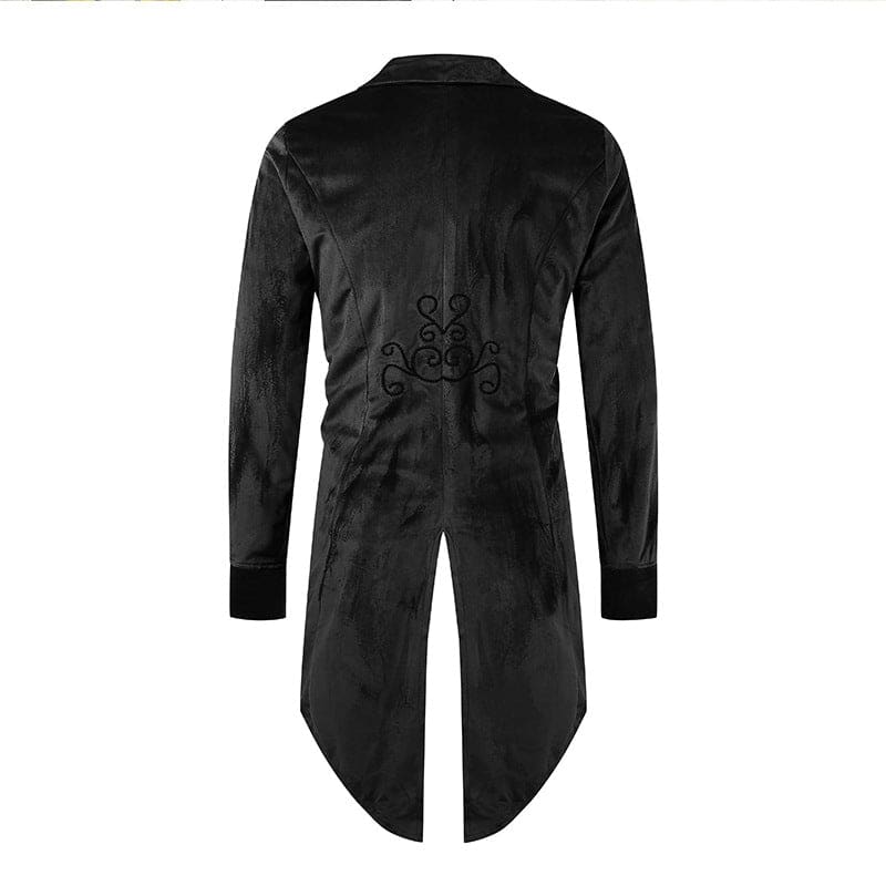 Long Sleeve Button Stitching Long Swing Tuxedo Coat For Cosplay, Anime - Pleasures and Sins   Pleasures and Sins