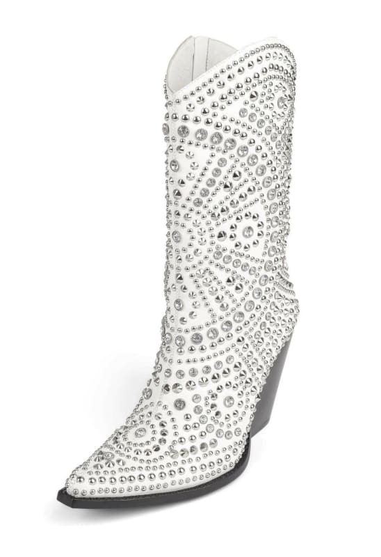 Luxury Crystal Encrusted Western Boots for Women