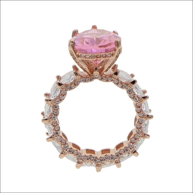 Luxury Iced Bling Water Drop Pinky Baguette Ring