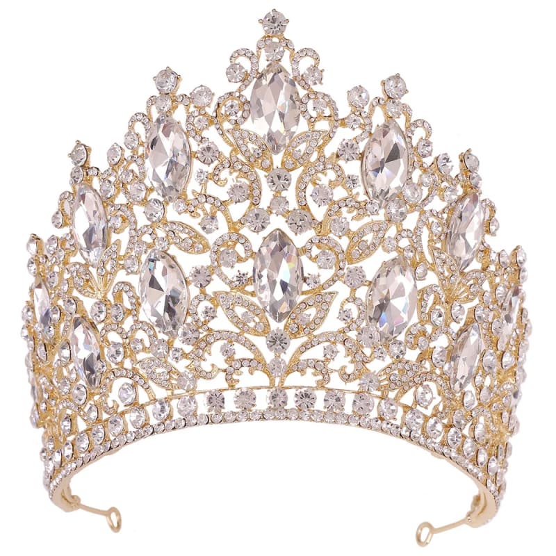 Luxury Royal Crown Large Crystal Tiara for Women 2