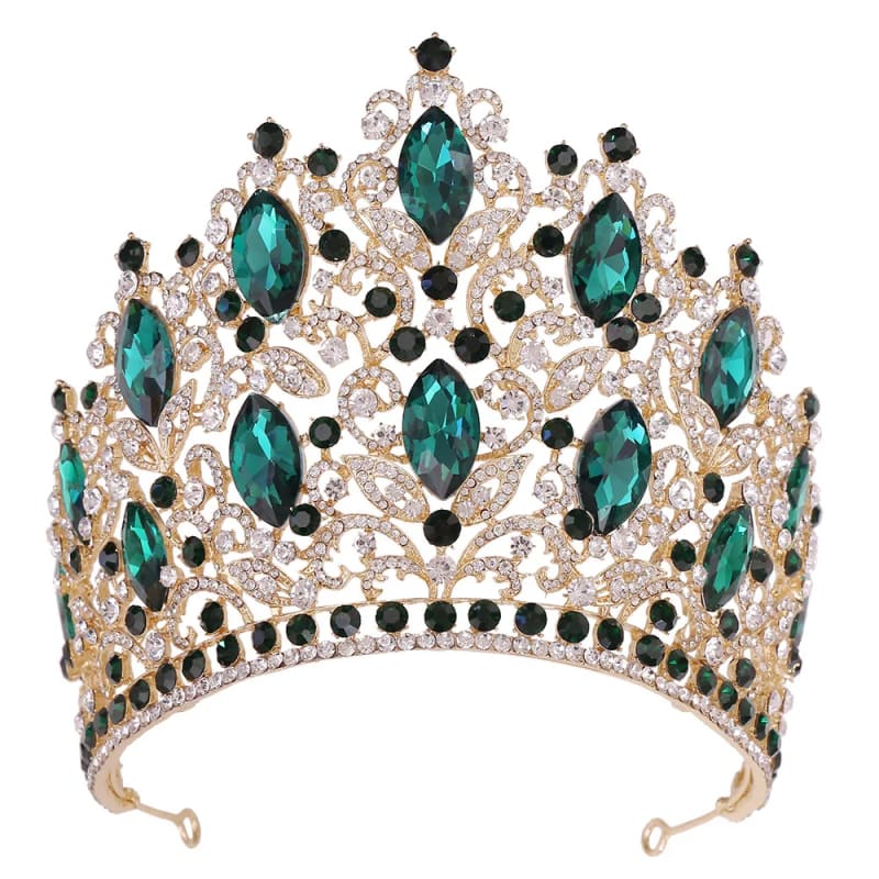 Luxury Royal Crown Large Crystal Tiara for Women 5