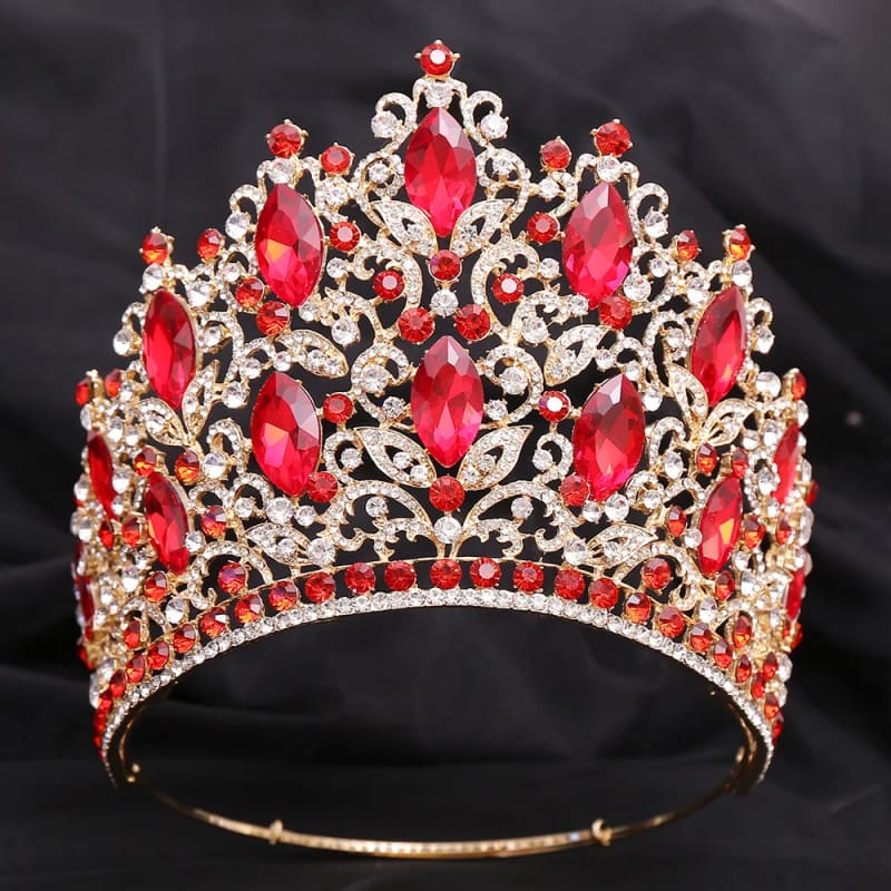 Luxury Royal Crown Large Crystal Tiara for Women 8