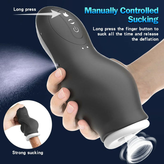 Male Automatic Suction Vibrating Massager Penis Exerciser