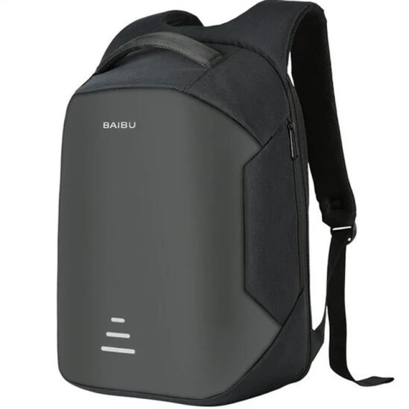 Men’s Anti-Theft Laptop Backpack with USB Charging Black