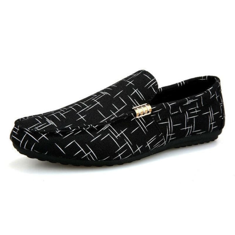 Men Loafers Casual Shoes for Spring and Summer Black / 6