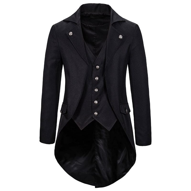 Men’s Lapel Steampunk Industrial Tuxedo Tailcoat Jacket - Pleasures and Sins   Pleasures and Sins