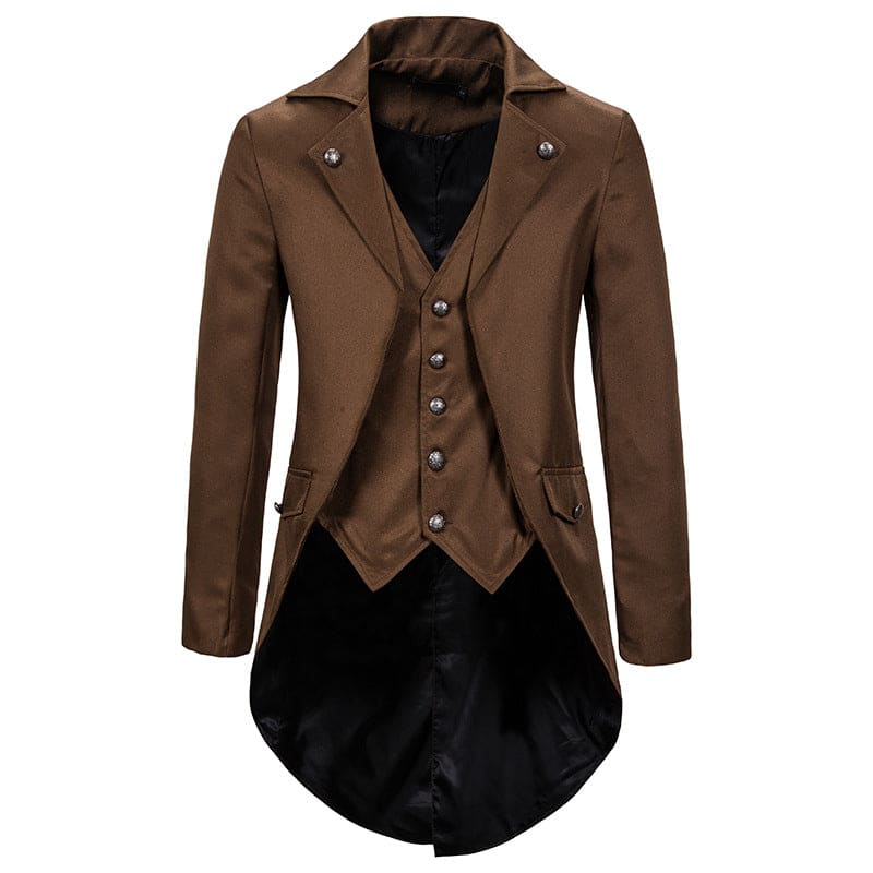 Men’s Lapel Steampunk Industrial Tuxedo Tailcoat Jacket - Pleasures and Sins   Pleasures and Sins