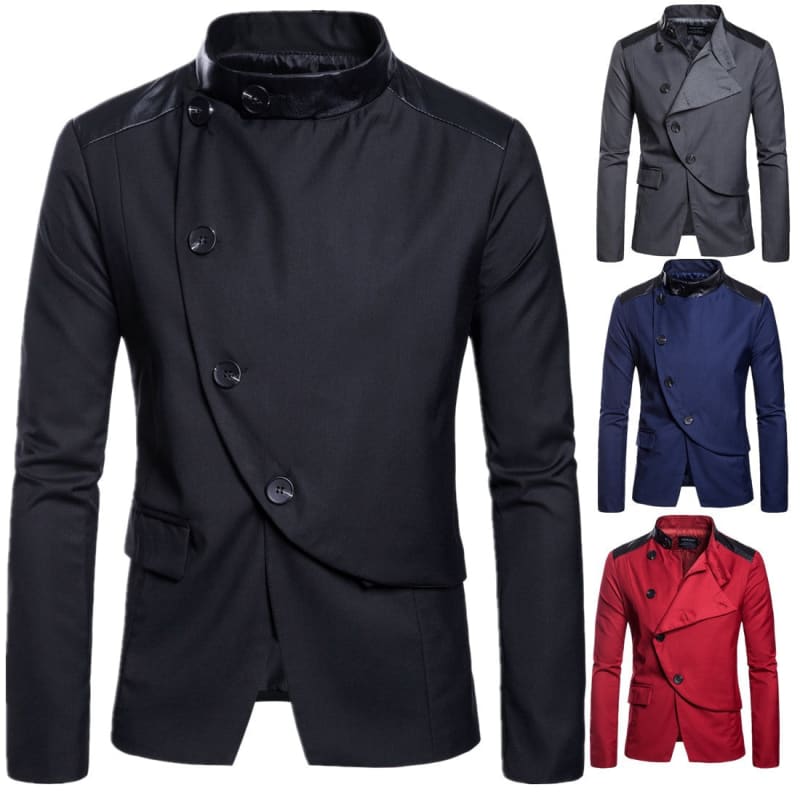 Men's Tuxedo Wrap Over Casual Suit Jacket - Pleasures and Sins