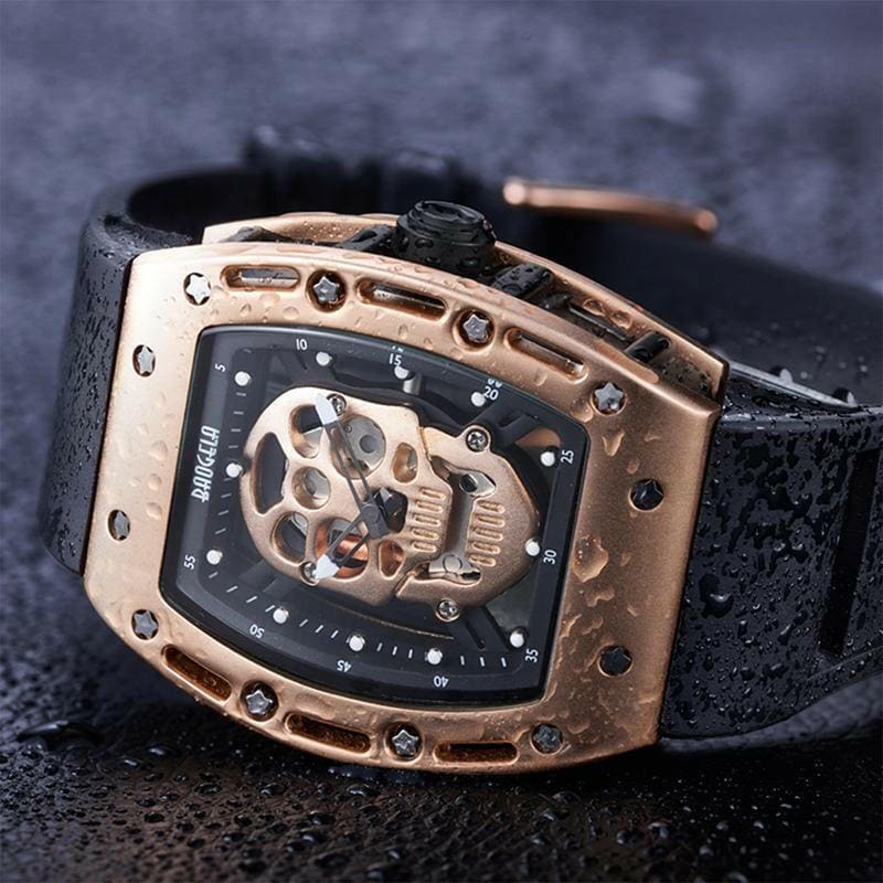 Men Watches Pirate Hollow Silica Skeleton Wristwatch