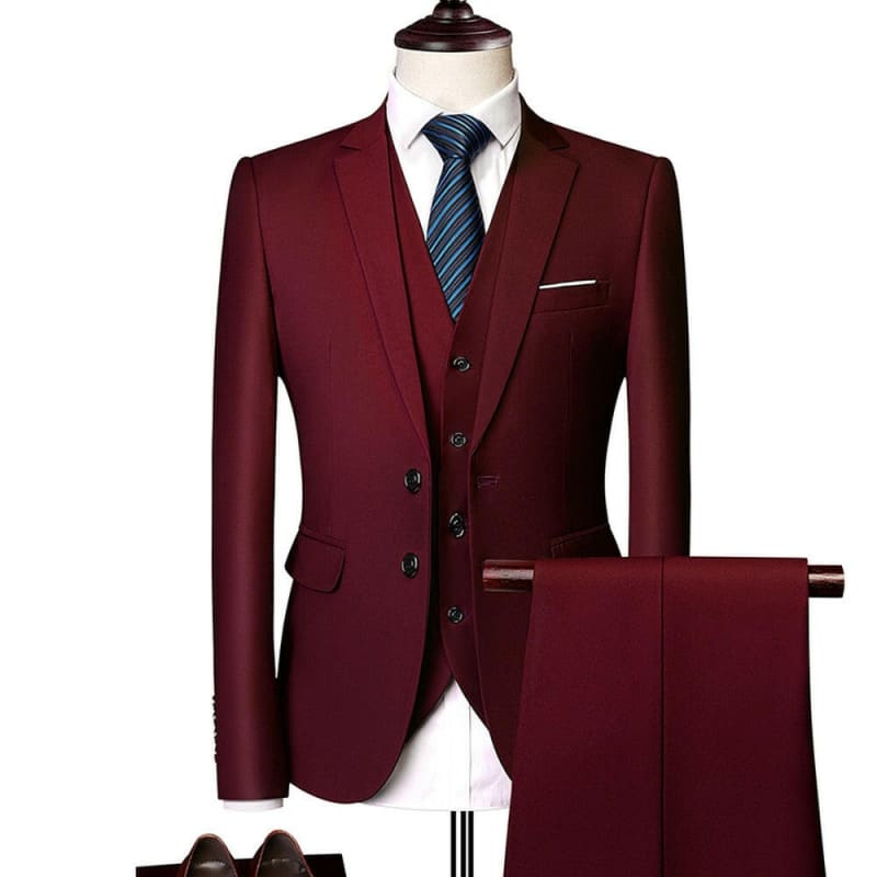 Mens Slim Fit Formal Suit in Stunning Colours