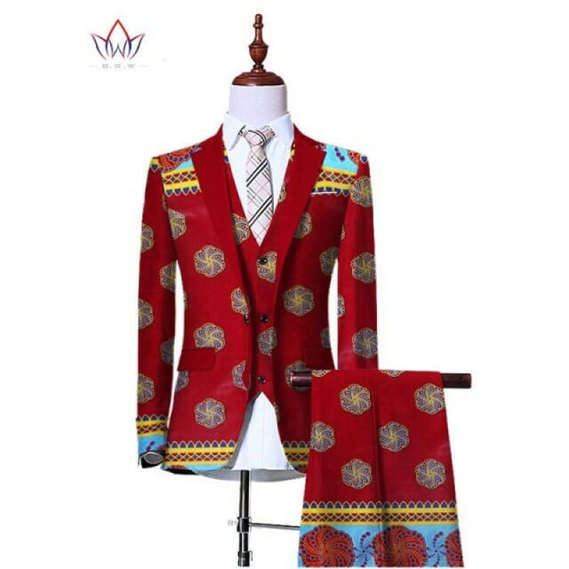 Mens 3 Piece Slim Fit Cowboy Suit Jacket Waistcoat Trousers