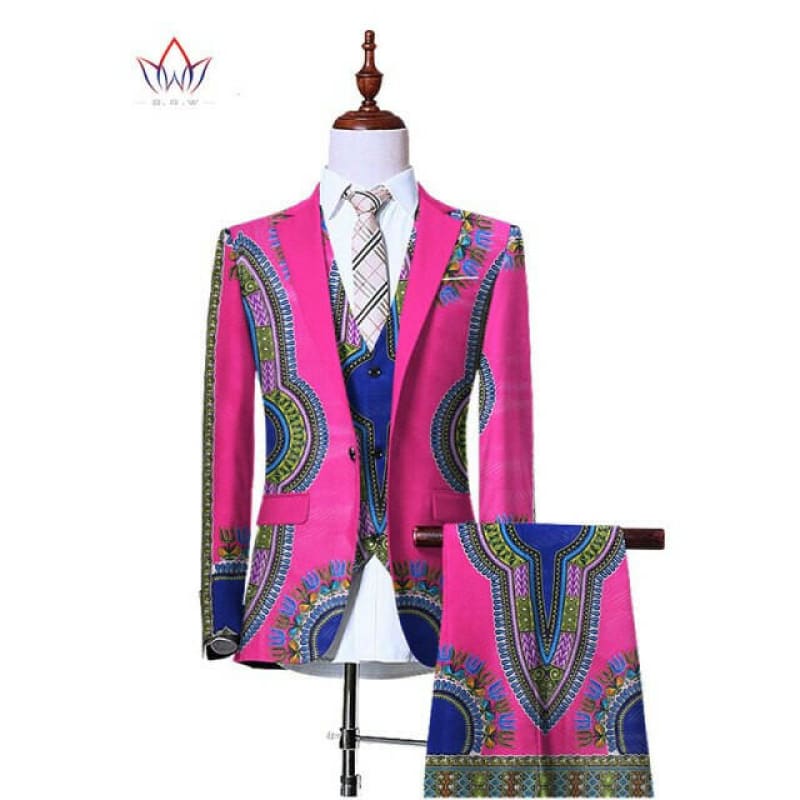 Mens 3 Piece Slim Fit Cowboy Suit Jacket Waistcoat Trousers