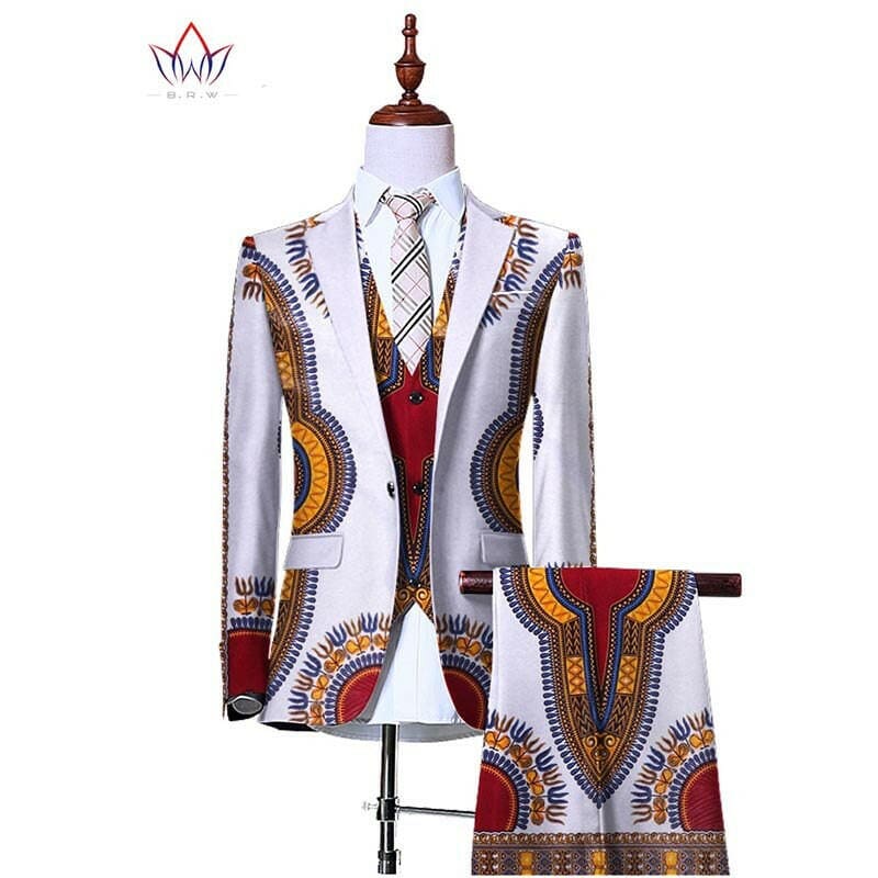 Mens 3 Piece Slim Fit Cowboy Suit Jacket Waistcoat Trousers