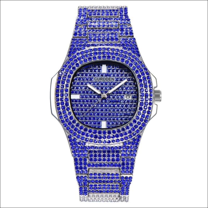 Men’s Bling Diamond Luxury Hip Hop Watch for Style J