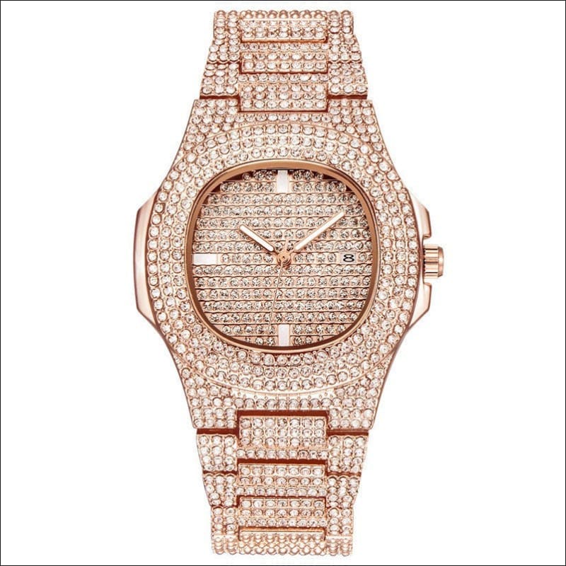 Men’s Bling Diamond Luxury Hip Hop Watch for Style K