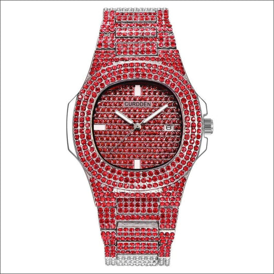 Men’s Bling Diamond Luxury Hip Hop Watch for Style M