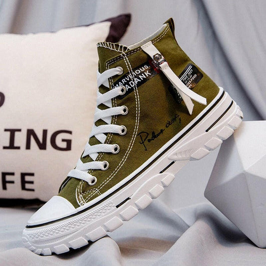 Men’s Breathable High Top Fashionable Shoes Online green