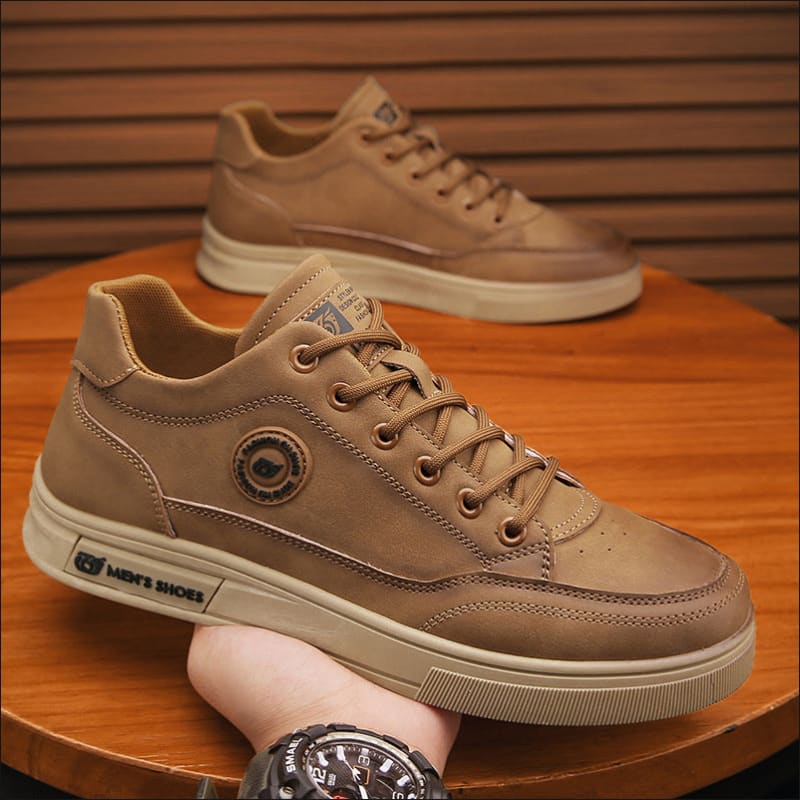 Men’s British Style Soft Soled Casual Trendy Shoes khaki