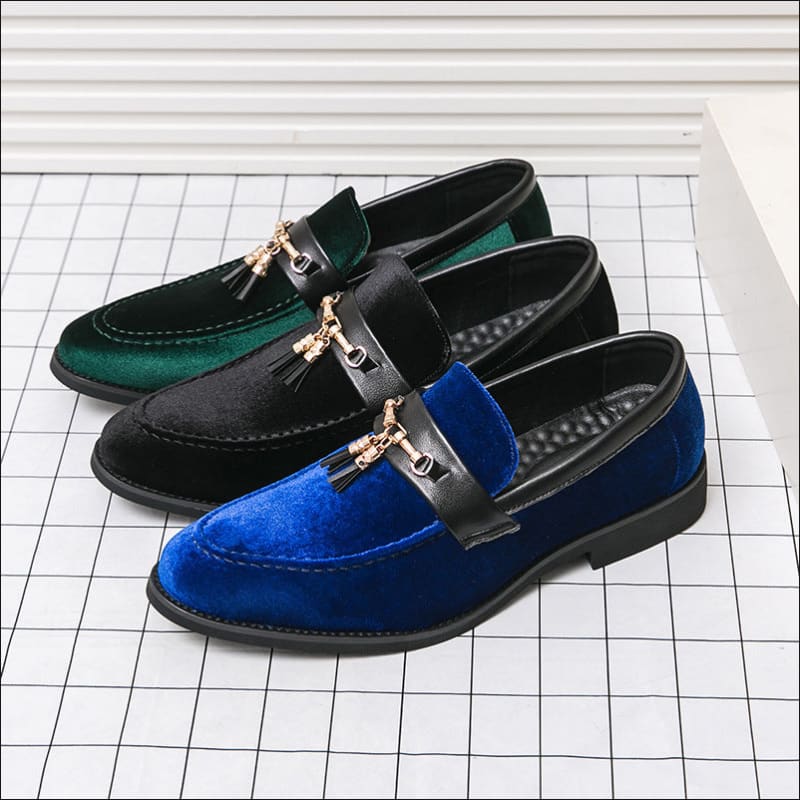 Men’s British Style Velour Moccasin Trendy Shoes