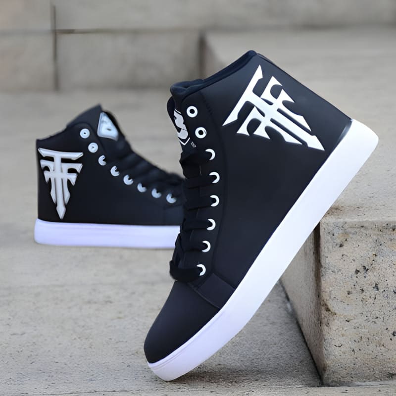 Mens Casual High Top Board Shoes Lace Up Sneakers