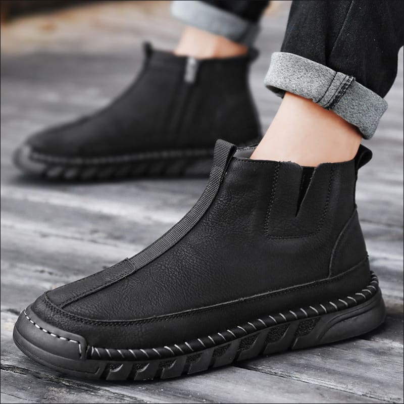 Casual Round Toe Winter Martin Boots for Men